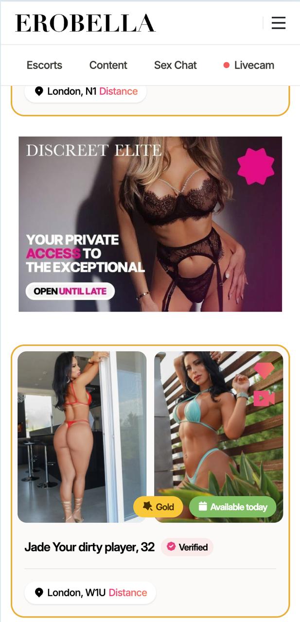 Banner between listing cards on mobile